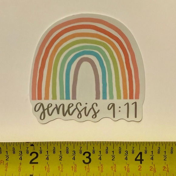 5/$10 Genesis 9:11 Vinyl Sticker - Picture 1 of 1